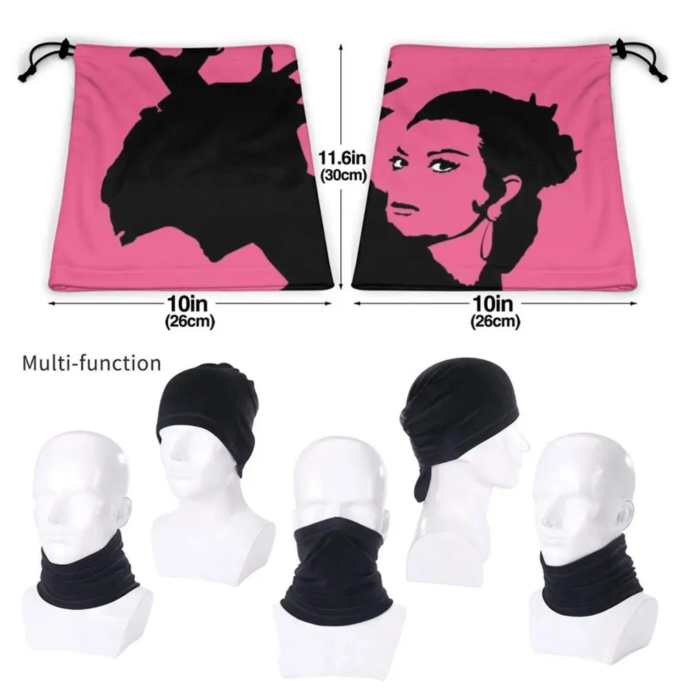 Lola цветочный шарф на розовом фоне бандана Шейная теплая повязка голову