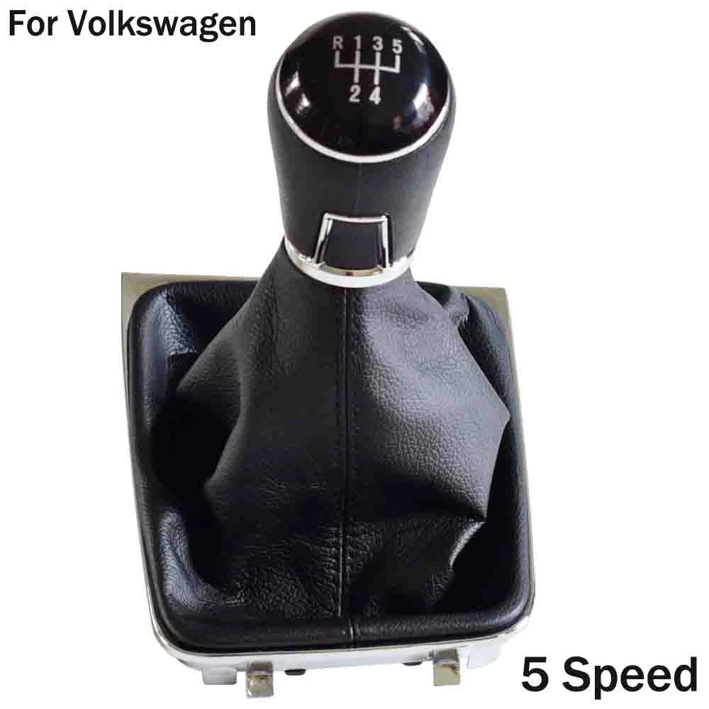 5 Speed Ручной 5 6 Скоростной автомобильный Стайлинг для Volkswagen VW Golf7 MK7 2013 ручка переключения передач с гетрами крышка багажника - Название цвета: 5 Speed