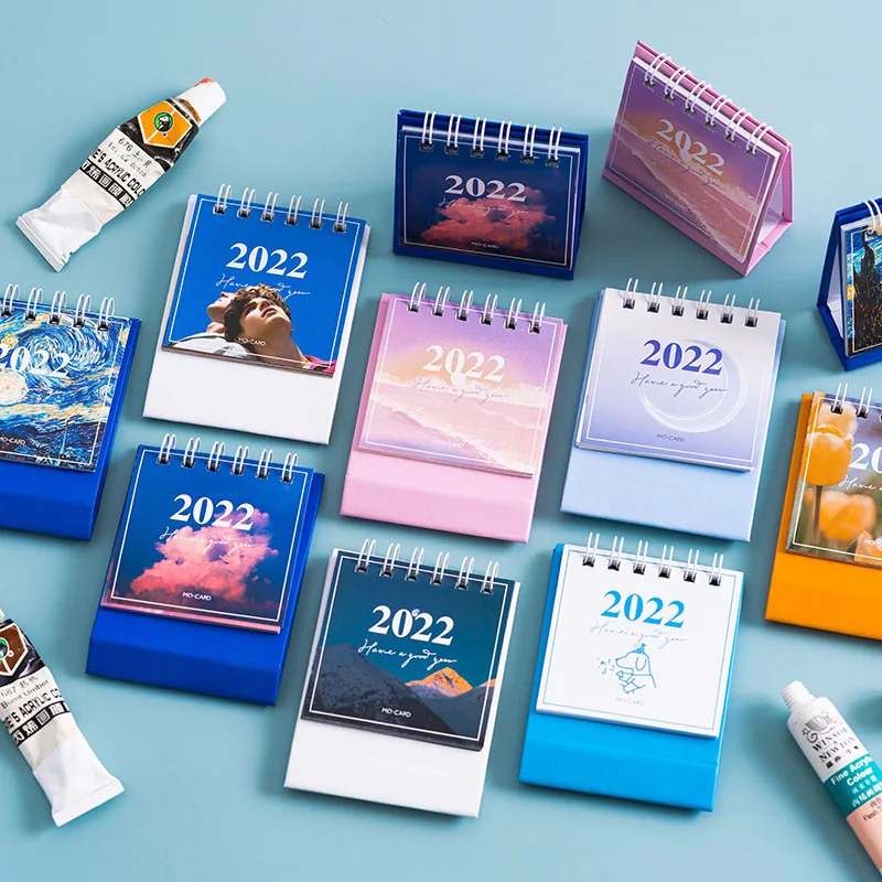 

2022 Time Planning Bureau Series MIni Desk Calendar Cute Standing Calendar Daily Scheduler Table Planner Yearly Agenda Organizer