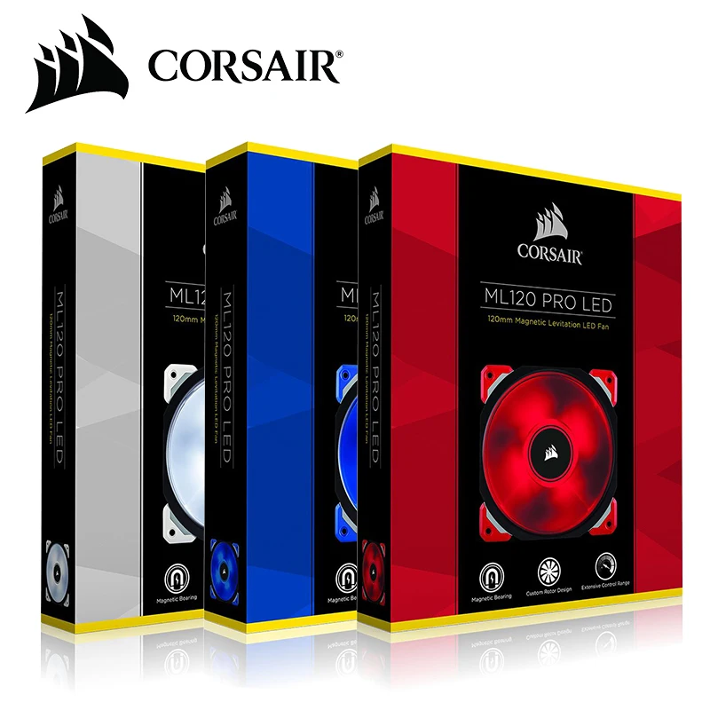 Corsair ML120/ML140 Pro LED белый синий красный 120 мм 140 Премиум Магнитный левитационный