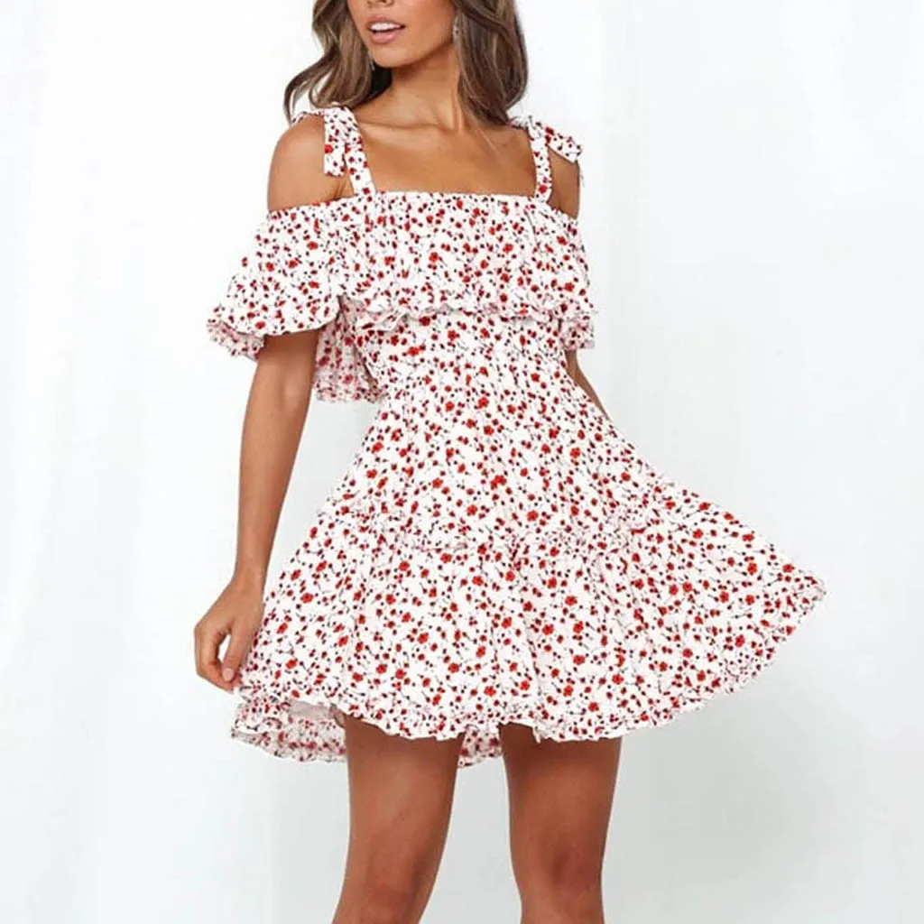 Пляжный комбинезон с цветочным принтом женские летние подтяжки открытой спиной