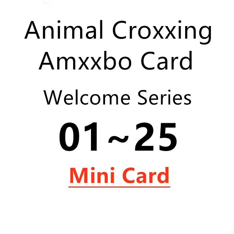 

Мини-карта RV Car 01-25 Добро пожаловать серии Ntag215 чип NFC игровая карта ДЛЯ NS