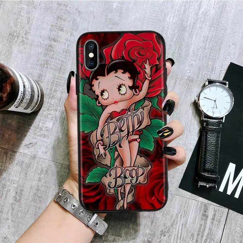 BA192-5 Betty boop винтажный черный чехол для телефона huawei mate 30 20 10 P30 P20 P10 Pro Lite P Smart Z роскошный Coque Shell - Цвет: BA192-5
