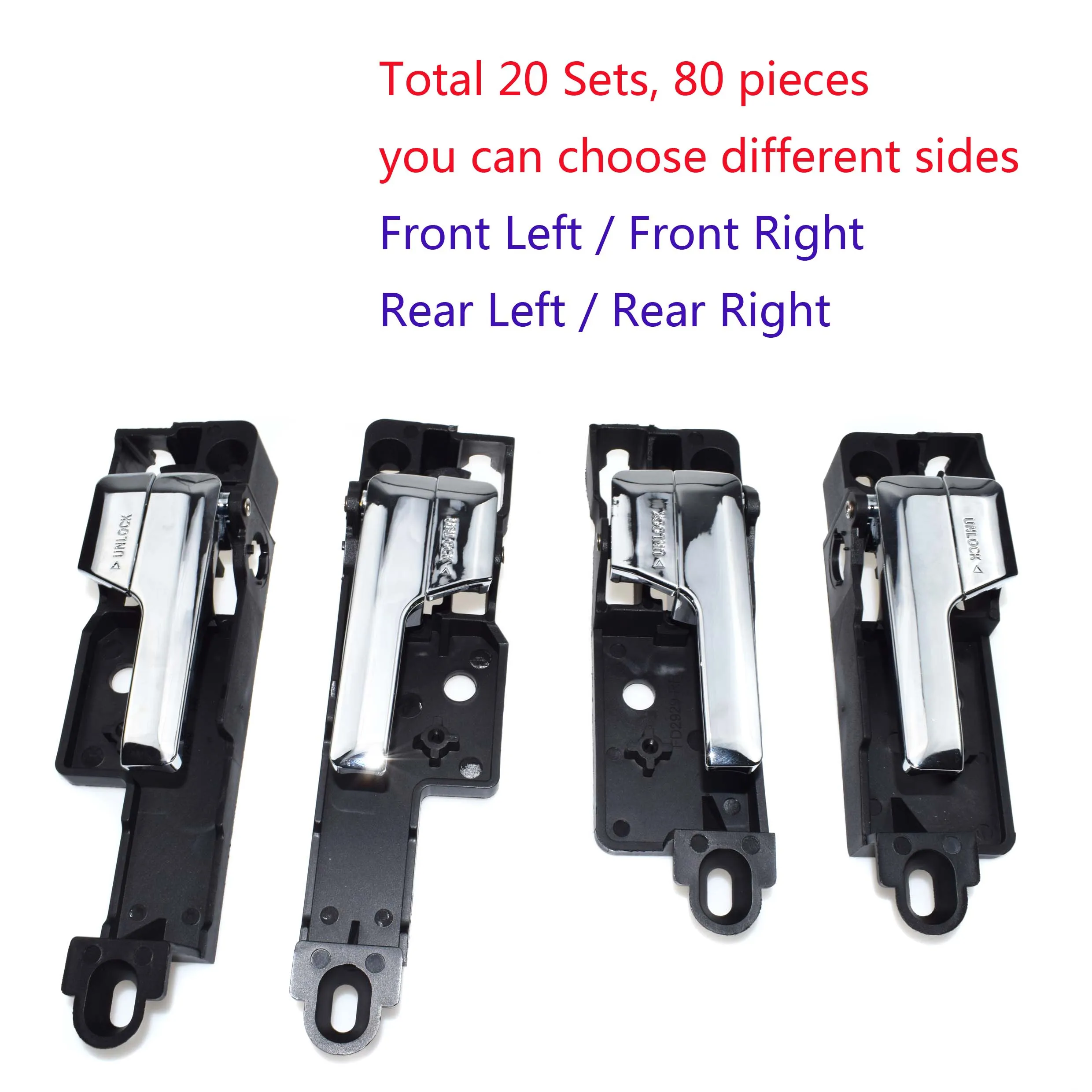 20 наборов внутренняя ручка двери передняя задняя левая правая набор для Ford Fusion 2006