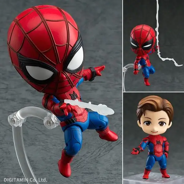 Аниме Marvel Мстители милый человек паук Kawaii Человек 10 см фигурка игрушки|Игровые
