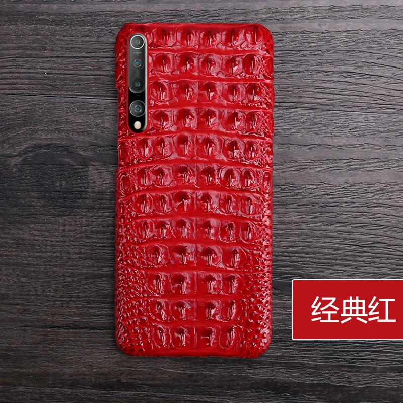 

Luxury Real Crocodile Leather Case For Xiomi Mi 10 Pro Ultra 9 Lite 9t 8 A3 Note 10 Pro Cover For Redmi Note 8 Pro 8t Note 7 5