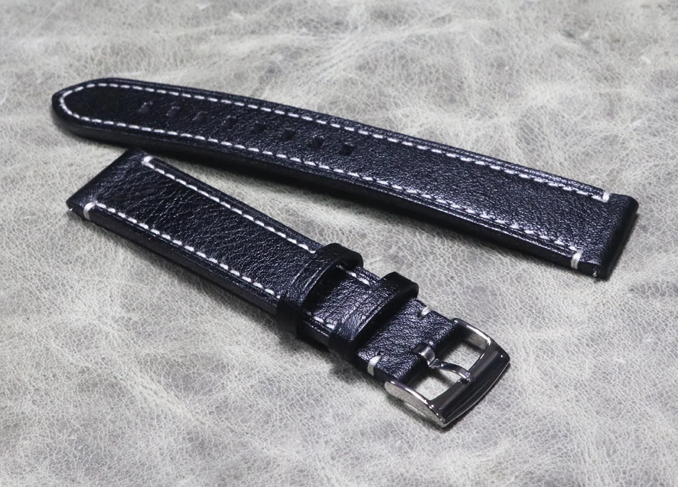 Large size XL Extended Watch belt 20 22mm Handmade Genuine Leather Lengthened Watch Band long Strap Cowhide watchband Bracelet