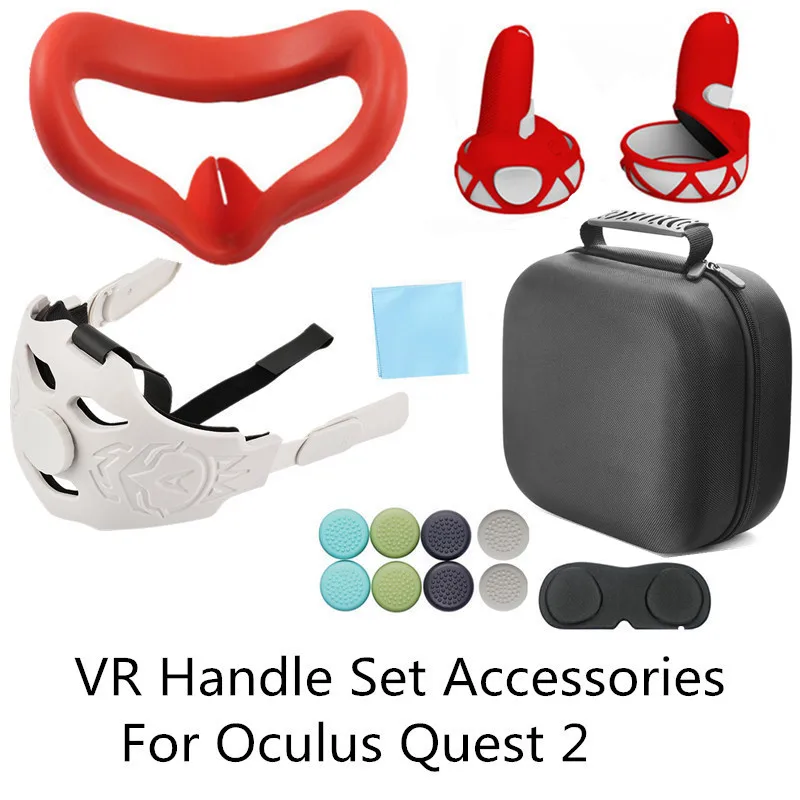 

Чехол для Oculus Quest 2, защитная крышка для сенсорного контроллера виртуальной реальности, с ручкой, для Oculus Quest 2, аксессуары виртуальной реальн...
