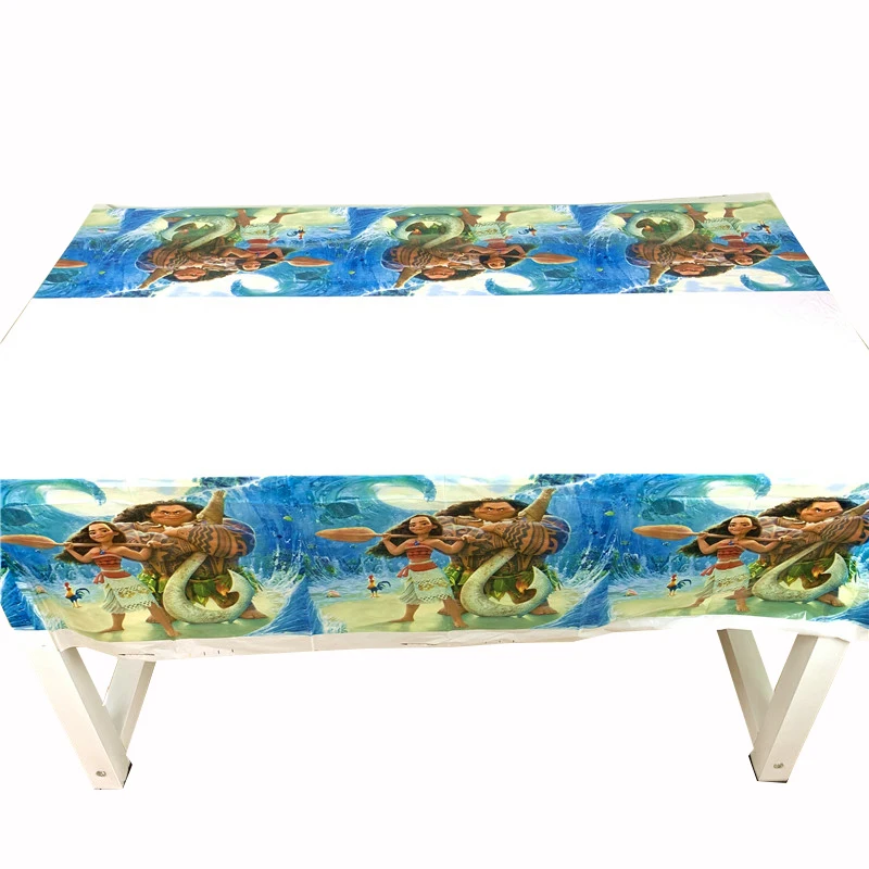 

Moana Theme Boys Party Tableware Paper Cup Plate Napkin Tablecloth Straws Shower Kids Birthday Party Blue Decoration Supplies