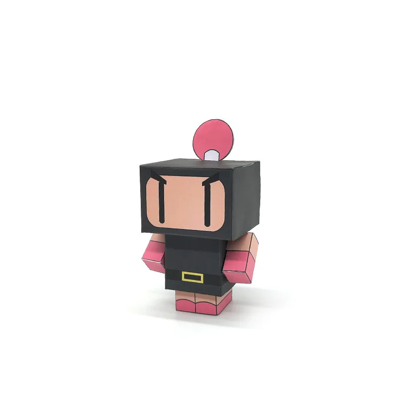 Bomberman мини складной резак без клея Милая 3D бумажная модель бумажное ремесло