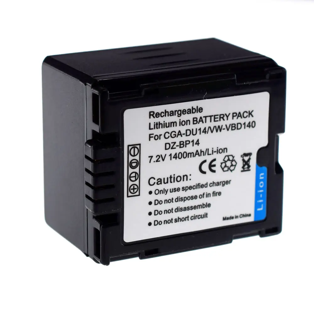 4X CGA-DU14 Батарея для цифрового фотоаппарата PANASONIC CGR-DU06A 1B DU06E1B SDR-H200 H18 H20 H21 VDR-D160 D158 MX500