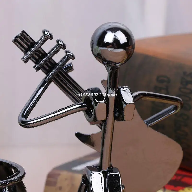 

Creative Metal Music Player Musician Pen Pencil Holder Desktop Storage Organizer Brush Pot Dropship