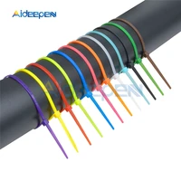 100pcslot 2 5100mm 12 color plastic non slip wire zip ties set 100mm self locking nylon durable cable ties ul certified
