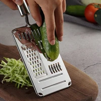 new home kitchen multifunctional grater light luxury stainless steel cheese cheese lemon grater with box
