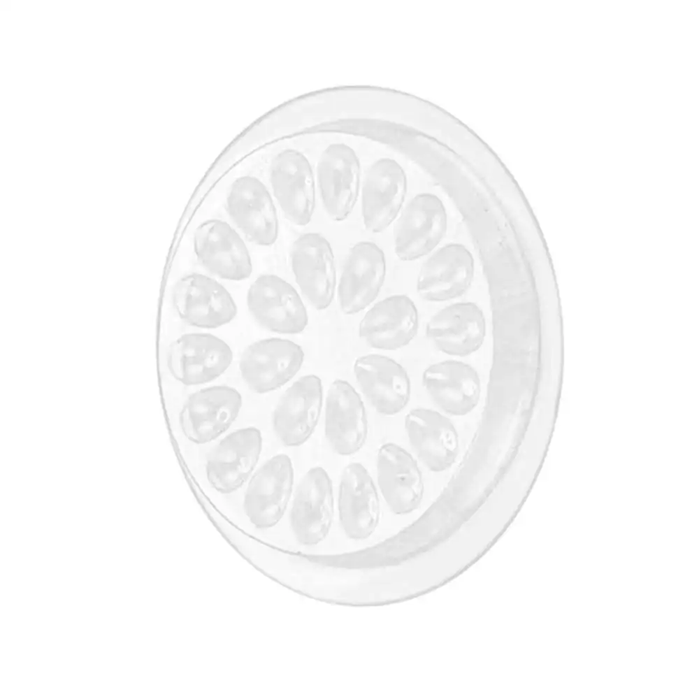 

100pcs Disposable Flower Shape Eyelash Extension Glue Holder Gasket Pads Transparent Eyelashes Adhesive Pallet Tool