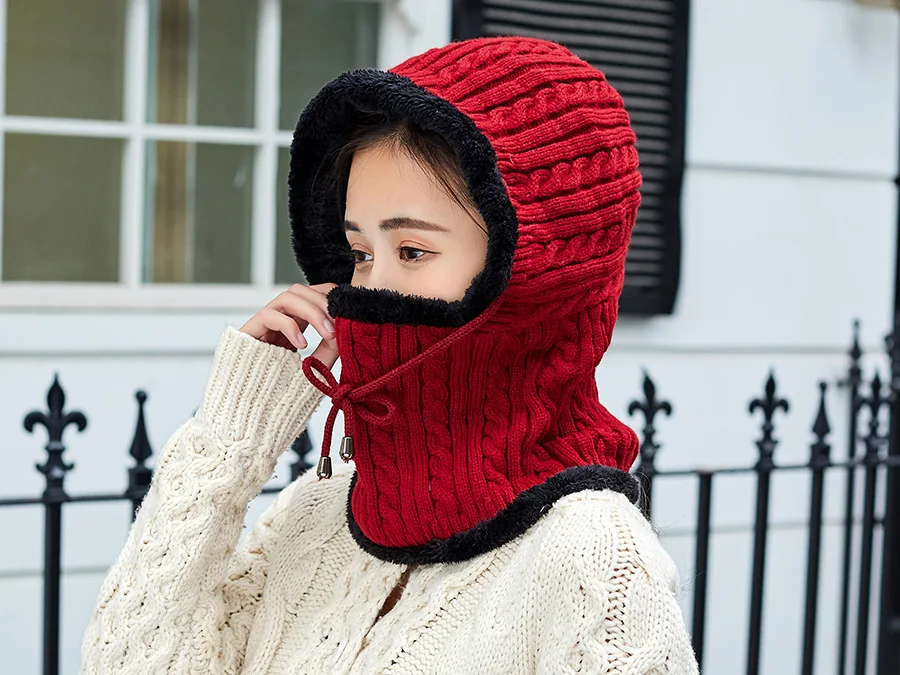 OZyc новая зимняя вязаная шапка шарф для женщин Skullies Beanies Зимние шапки для мужчин и женщин теплая маска Толстая шапка для девочек Женская шапка бини