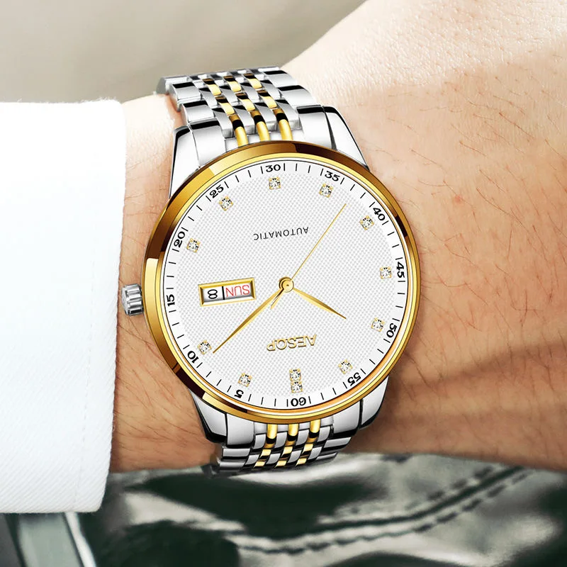 

Aesop Luxury Brand Automatic Watch for Men Sapphire Mechanical Waterproof Wristwatch Men Watch Reloj Hombre Relogio Masculino