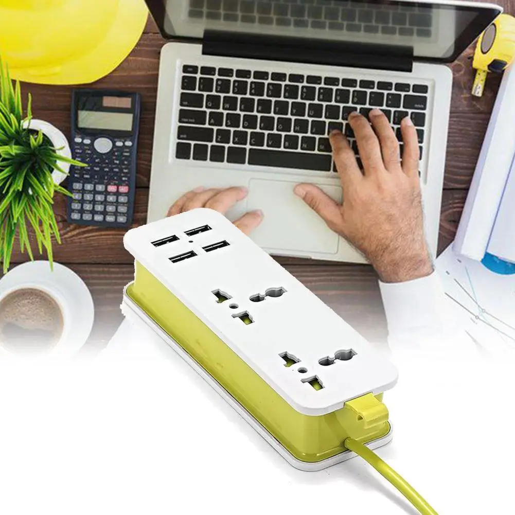 

Plug Socket Usb Charging Station Outlets Us Eu Uk Plug Cord Power Portable Power Strip Eu Strip Electric Extension 1.5m Q5k3