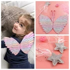 Детские костюмы, реквизит, Бабочка, принцесса, крылья ангела, Сказочная палочка, детские игрушки, волшебная палочка, реквизит для косплея на Хэллоуин