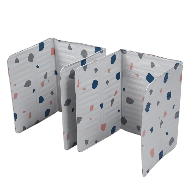 2 шт. набор щиток для защиты от брызг с геометрическим принтом алюминиевая фольга