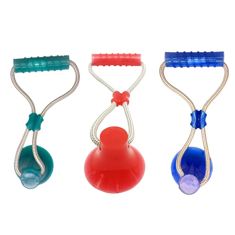 

Dogs Interactive Suction Cup Push TPR Ball Toys Durable Elastic Ropes Pet Tooth Cleaning Chewing Toy Pet Dog IQ Trainning Toys