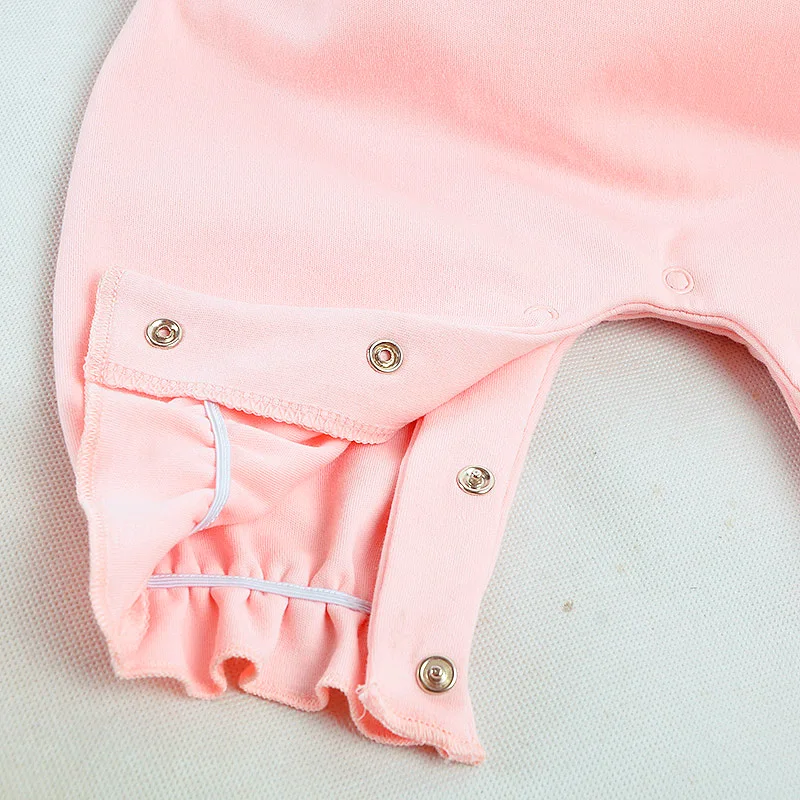 

Autumn Baby Girl Rompers Newborn Baby Clothes Toddler Cotton Sleeve Solid Design Romper Jumpsuit One-PiecesS27