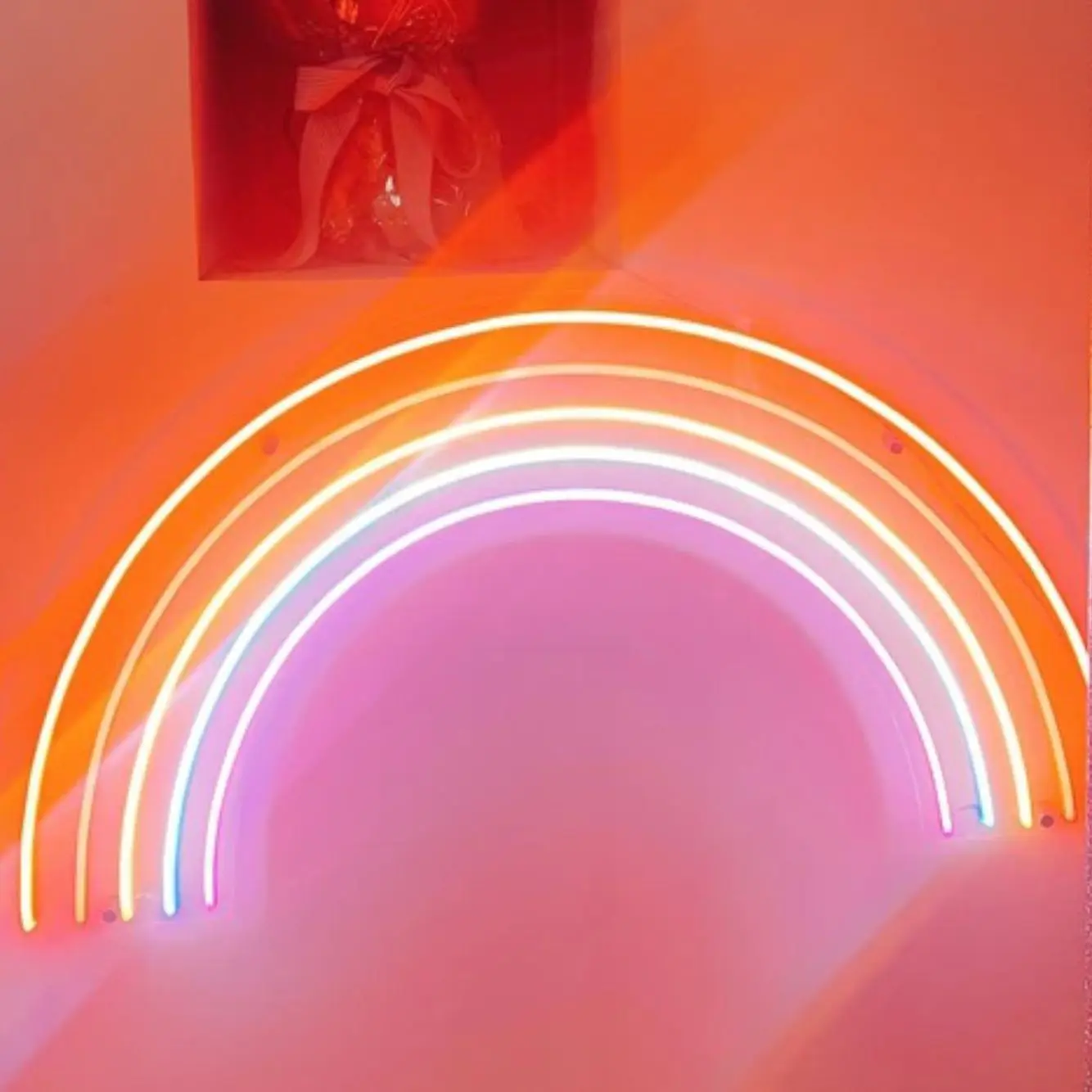Rainbow Handmade Custom LED Neon Sign,Wedding Light Sign,Neon LED Sign,Neon Lights,Neon Sign Bedroom Girl,LED Neon