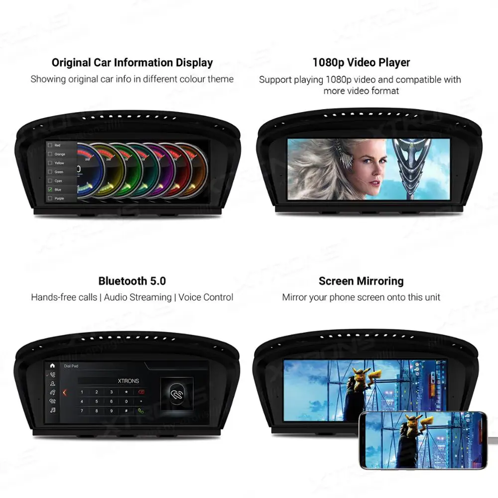 XTRONS 8 ''Qualcomm Android 10 0 оригинальный автомобильный мультимедийный плеер для BMW 3
