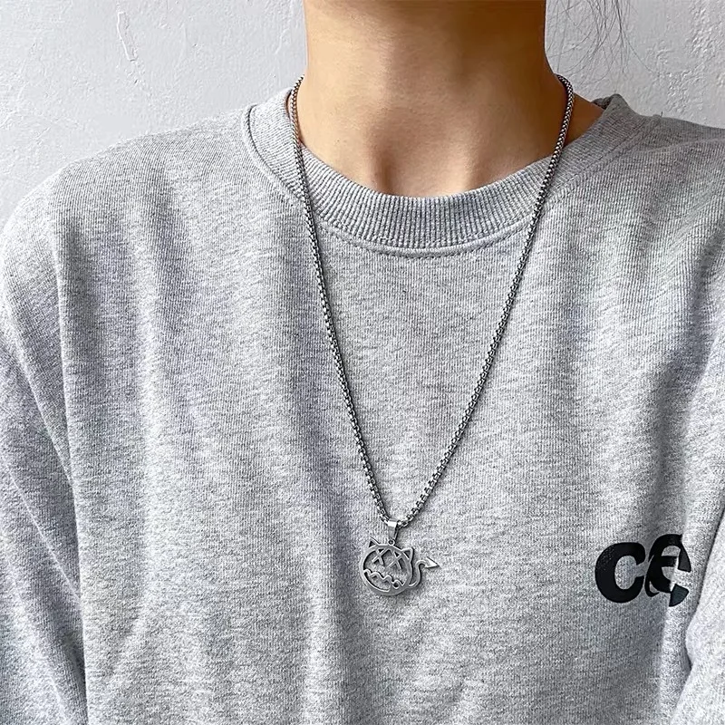 Мода Для Мужчин's колье для свитера с CreativeStainlessSteel дьявольский кулон хип хоп