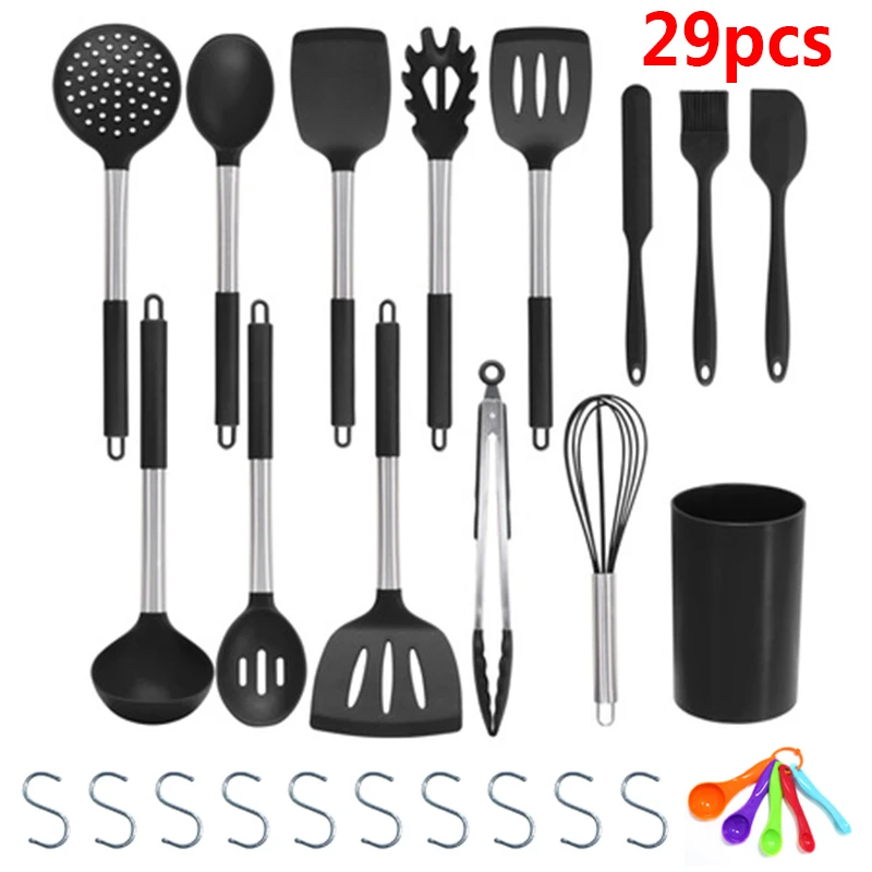 

29-Piece Silicone Kitchenware Utensils Cookware Heat Resistant Cooking Tool Baking Tools Cooking Utensils