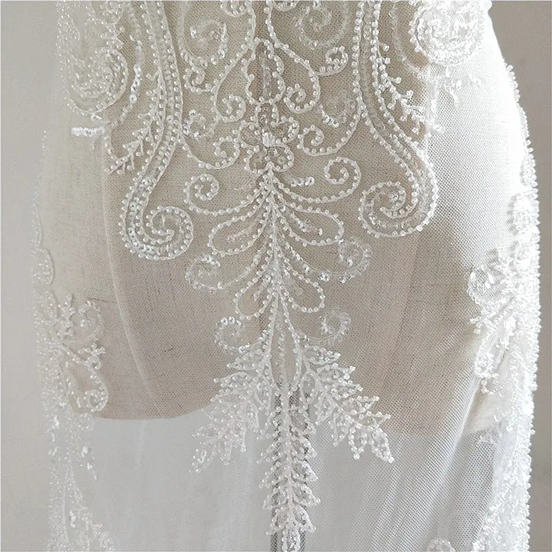 Кружевная ткань цвета слоновой кости в европейском стиле! Новинка 2019