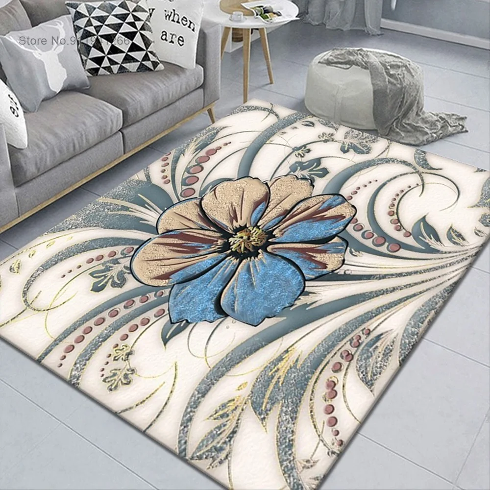 

New Simple Carpet Living Room Bedroom Chinese Style Classical New Chinese Retro Zen Tea Room Home Sofa Coffee Table Mat