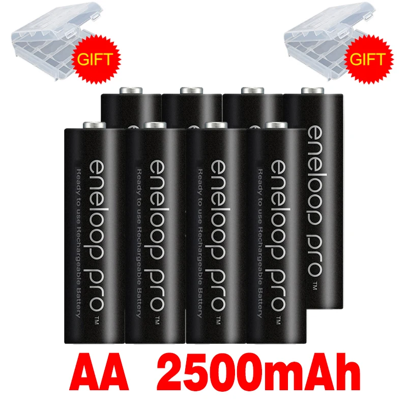 Оригинальный Батарея Pro AA 2500 мАч 1 2 никель металл гидридный аккумулятор с