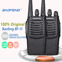 2pcs baofeng bf c1 portable radio walkie talkie uhf walk talk 5w 400 470mhz 1500mah walkie talkie radio baofeng radio scanner
