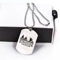 stranger things cosplay pendant choker bicycle tag necklace drop fashion decoration costume accessories pendant necklace