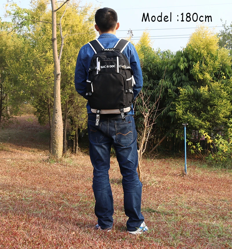 Светящийся холщовый рюкзак с аниме-детективом Конаном школьные ранцы для