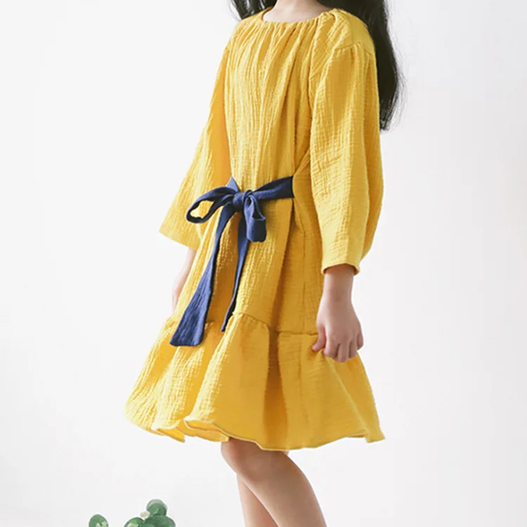 Teen Dress for Girls Fall Autumn Bow Long Sleeve Princess Costume 4 5 6 7 8 9 10 11 12 13 14 15 16 Year Clear | Детская одежда и