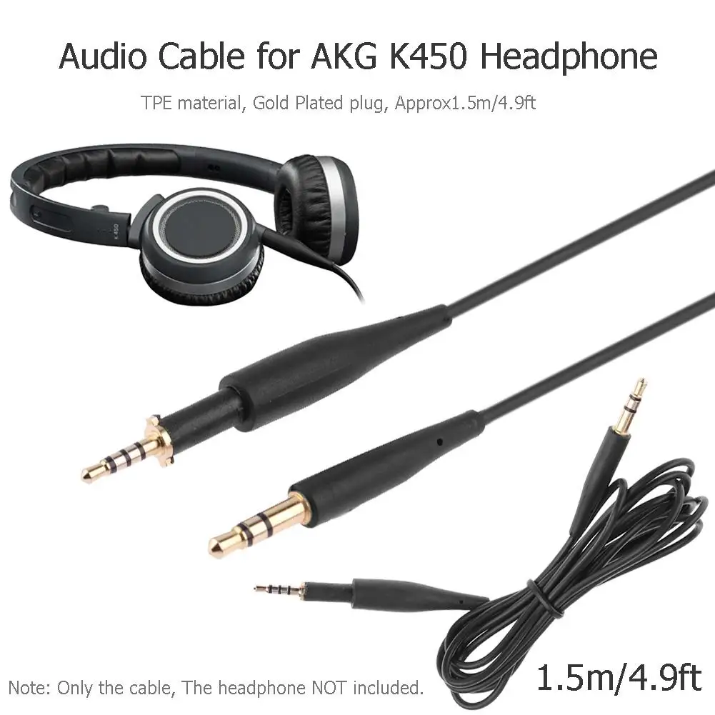 150 см аудио удлинитель 2 5 мм штекер 3 Мужской адаптер конвертер для AKG K450 Q460 K480 K451