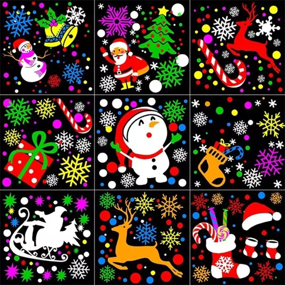 Рождественская прожекторная лампа 20 узоров Рождественский светодиодный