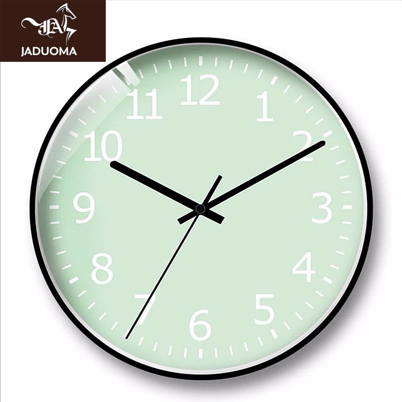 

Настенные 3d-часы JADUOMA, простые Креативные Круглые Настенные часы большого размера, бесшумные декоративные настенные часы с сканированием, с...