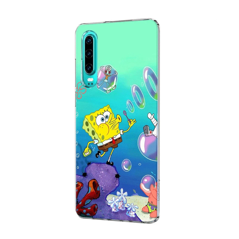 Чехол для мобильного телефона Honor 6A 6C 7A 8 8X8 9 9X10 View 20 Lite Pro Play жесткий чехол Губка Боб