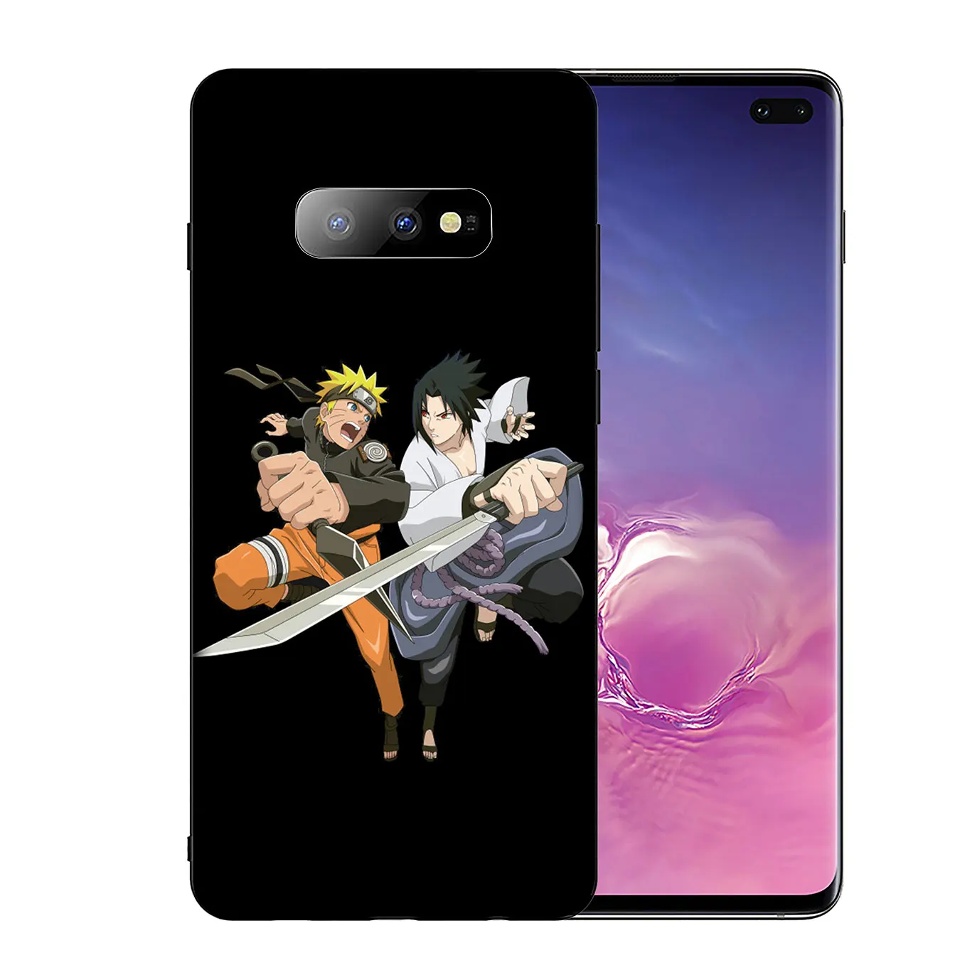 naruto vs sasuke Soft TPU Silicone Phone Case for Samsung Galaxy S20 Ultra S10 Lite S9 S8 Plus S6 S7 Edge S10e |