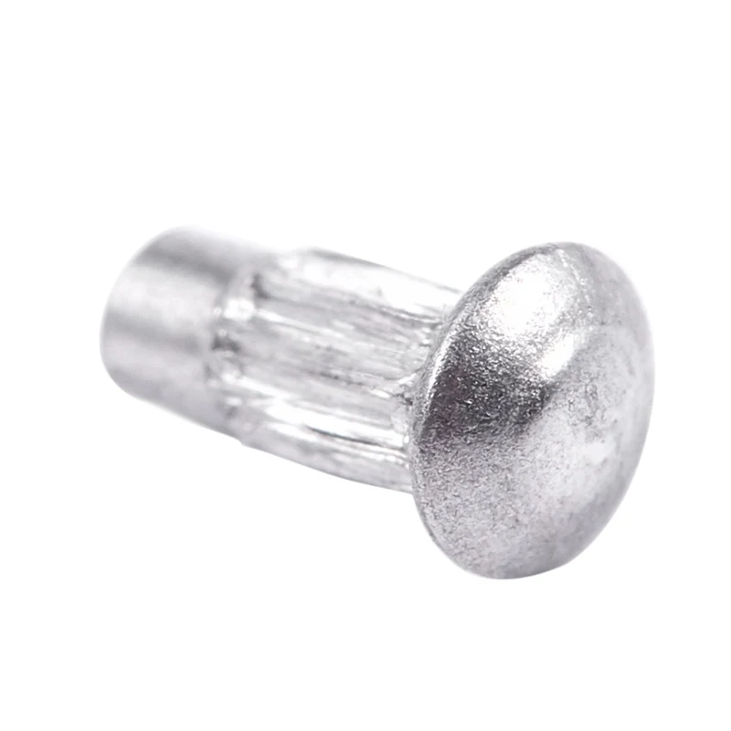 200pcs 5/64inch x 13/64inch Aluminium Round Head Solid Rivets Knurled Shanks