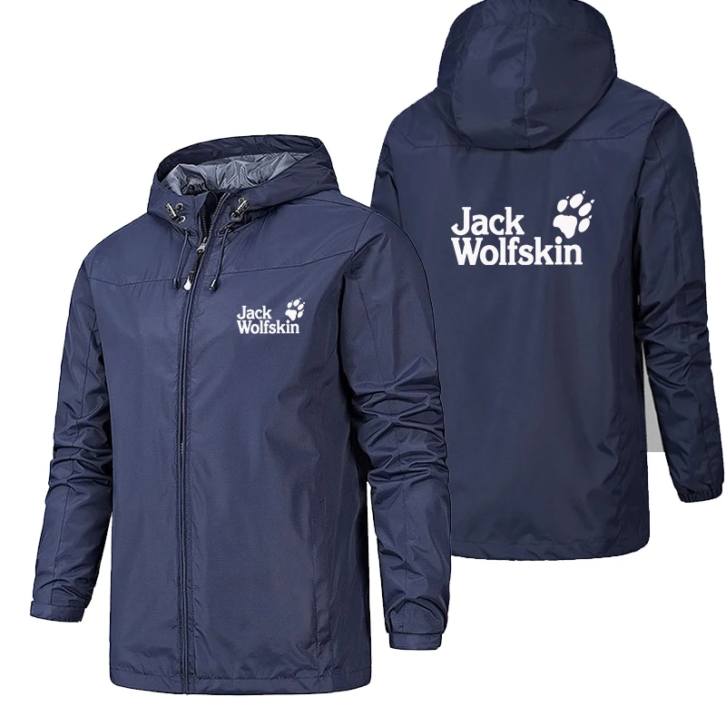 

Men Waterproof Jackets Hooded Coats Male Outdoor Outwears Windbreaker Autumn Windproof Jacket Fashion Zipper Long Sleeve Coats