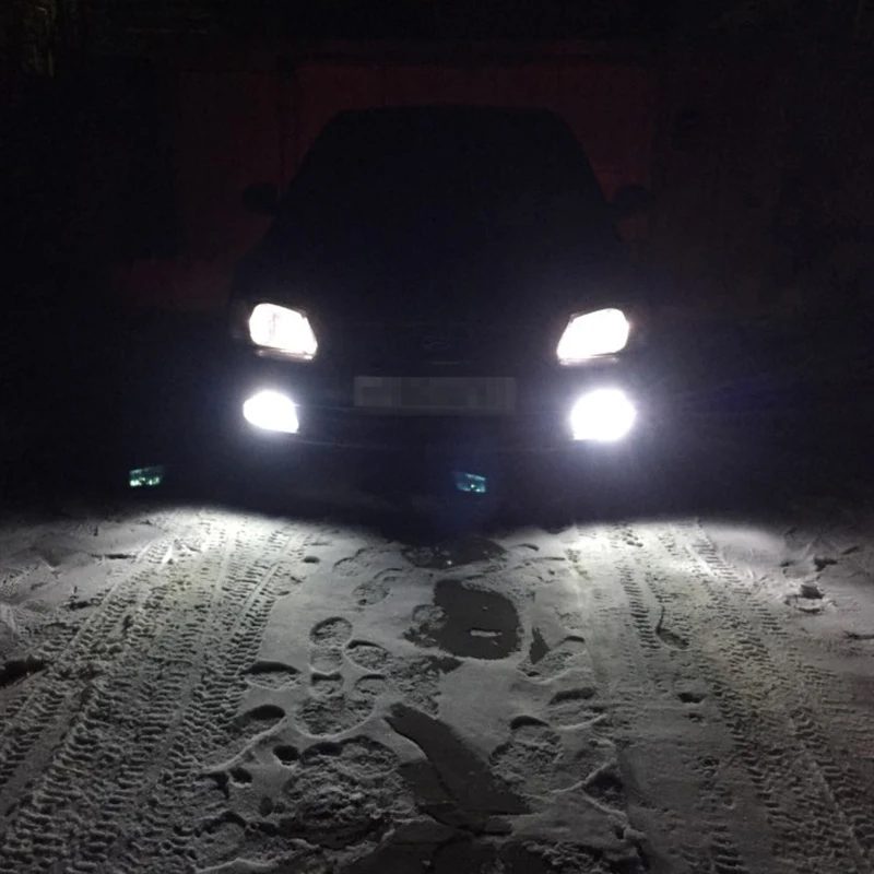 2 шт. H27/881 Led P13W светодиодные лампы 20 Вт 700LM 6500 к белые Противотуманные фары Дневные Фары Светильник вождения дневные ходовые авто светодиодные лампы 12 V-24 V для HYUNDAI