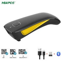 hbapos bluetooth wireless scanner handheld mini portable 1d 2d qr code reader is suitable for mobile payment industry
