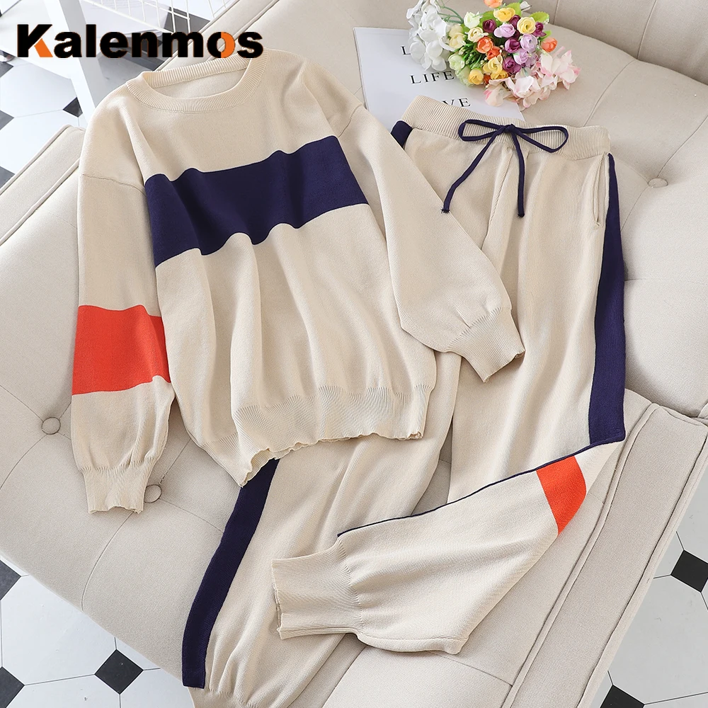 

Осенне-весенний трикотажный спортивный костюм для женщин