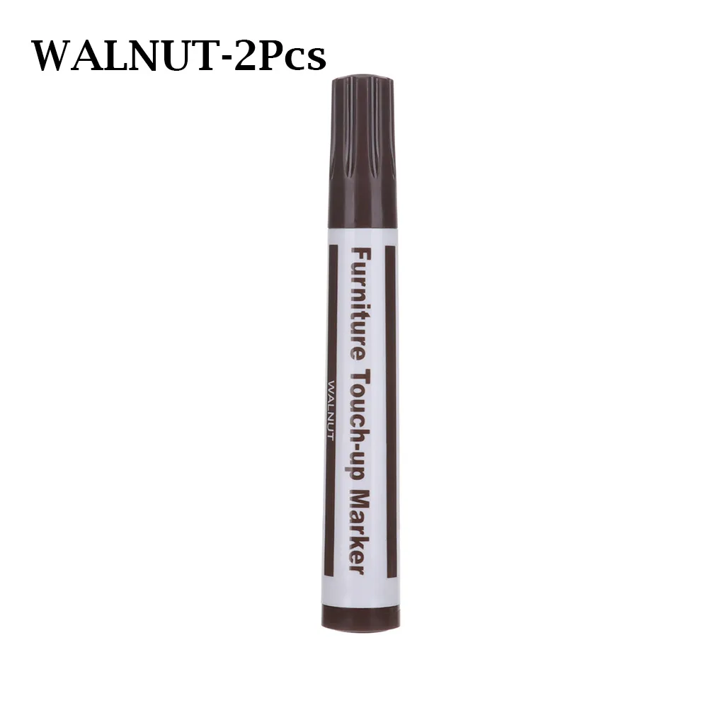 WALNUT-2Pcs 2/3/12/17 шт Ремонтный комплект Ручка патч Красящие Ручки Маркеры наполнитель палочки с защитой от царапин исправить воск восстановить задний фон с изображением деревянного пола патч Красящие ручки - Цвет: WALNUT-2Pcs