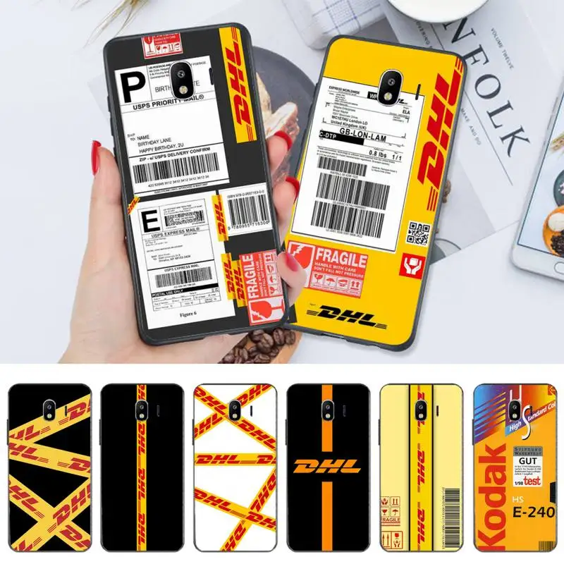 

Bar code DHL 50th express Phone Case for redmi 5 plus 6A 7A 8A 9A note 7 8T 9S Black Soft pro max nax fundas cover