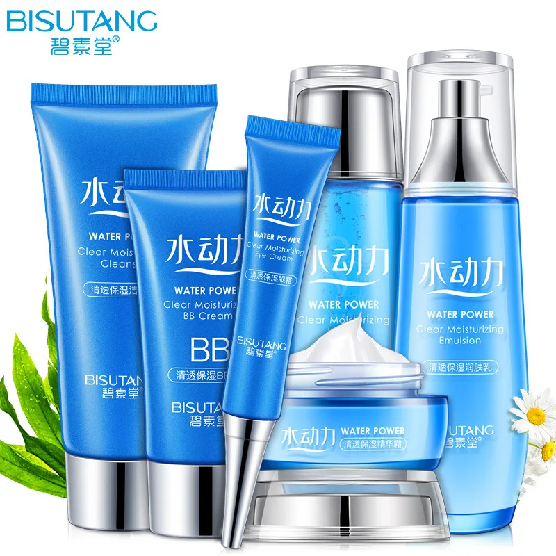 

Bisutang water power Clear Moisturizing six piece set moisturizing facial care beauty and skin care product set box
